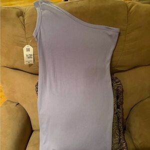 NWT One-Shoulder Lavender Dress